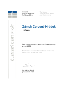 certifikát
